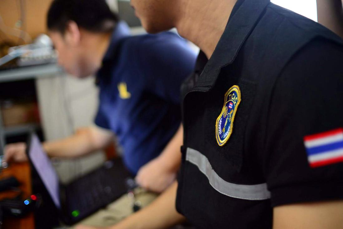 A Thailand Internet Crimes Against Children task force vest.